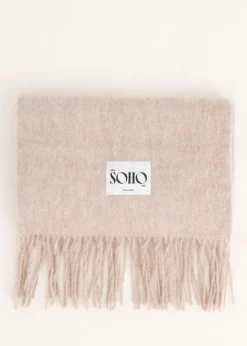 The Sting Basic sjaal met patch<DAMES Sjaals