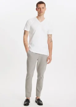 The Sting Basic t-shirt met v-hals<Heren Basics|T-Shirts