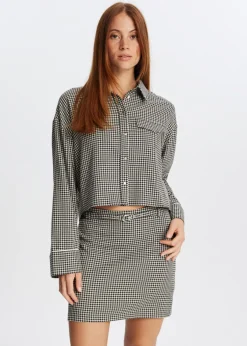 The Sting Blouse met ruitjes<DAMES Blouses