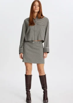 The Sting Blouse met ruitjes<DAMES Blouses