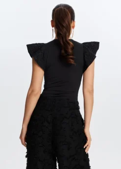 The Sting Body met siermouwen<DAMES Tops