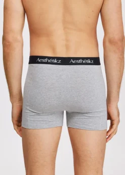 The Sting Boxer 3-pack blauw grijs<Heren Ondergoed