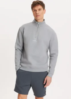 The Sting Brushed half zip sweater<Heren Sweaters En Hoodies