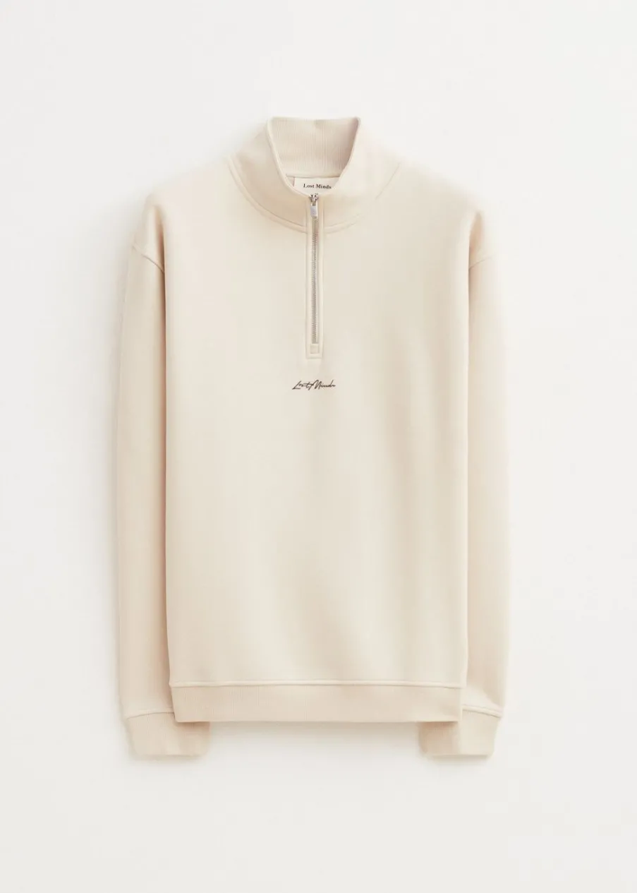 The Sting Brushed half zip sweater<Heren Sweaters En Hoodies
