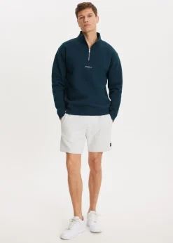 The Sting Brushed half zip sweater<Heren Sweaters En Hoodies