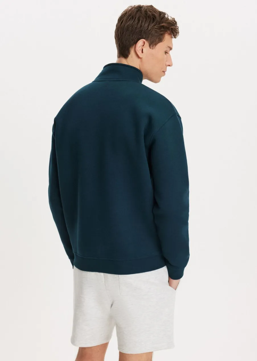 The Sting Brushed half zip sweater<Heren Sweaters En Hoodies