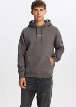 The Sting Brushed hoodie met logo<Heren Sweaters En Hoodies