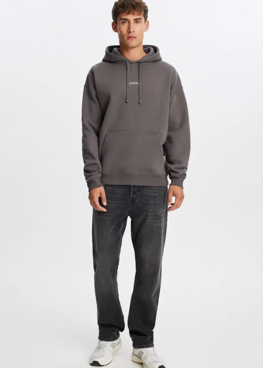 The Sting Brushed hoodie met logo<Heren Sweaters En Hoodies