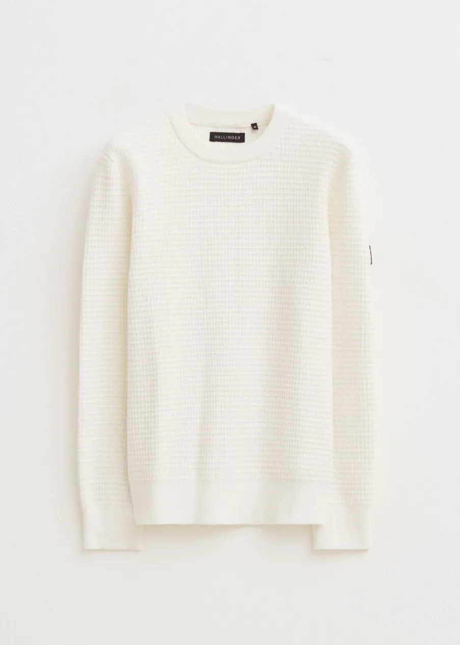 The Sting Chenille trui met structuur<Heren Truien En Vesten