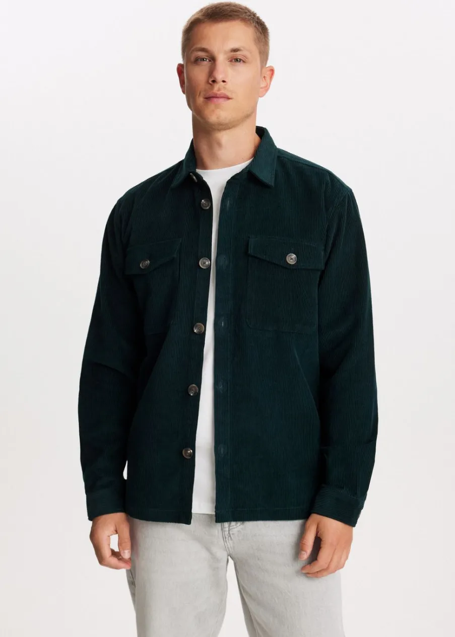 The Sting Corduroy overshirt<Heren Overshirts