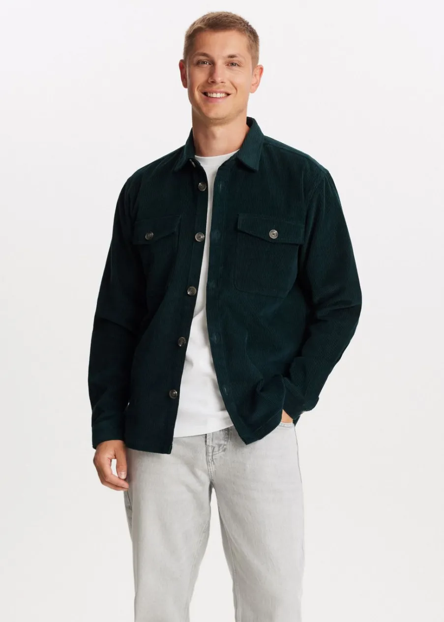 The Sting Corduroy overshirt<Heren Overshirts