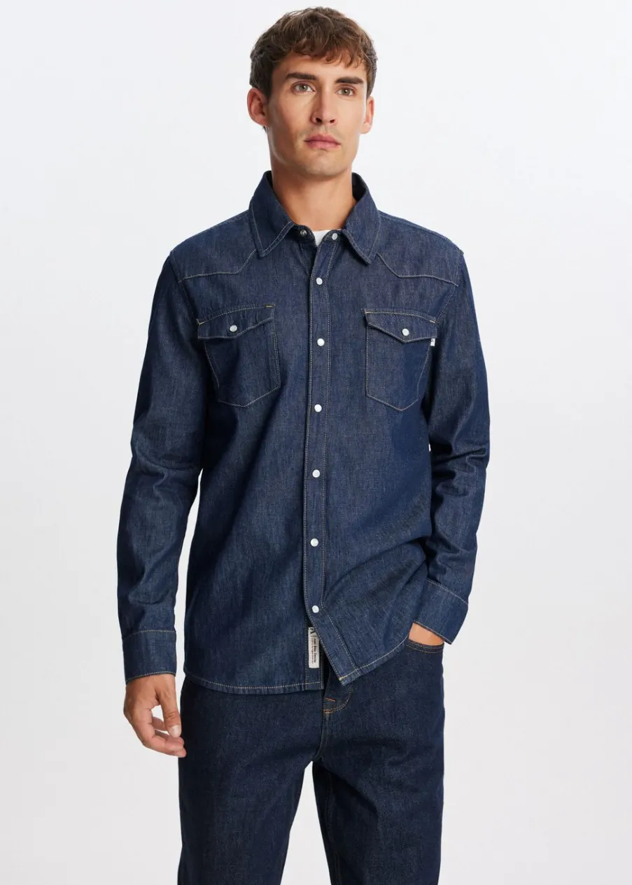 The Sting Denim overhemd<Heren Overhemden