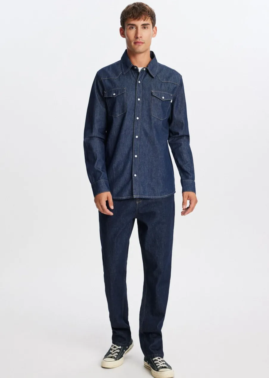 The Sting Denim overhemd<Heren Overhemden
