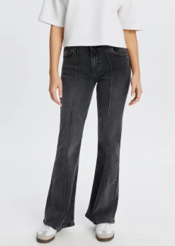 The Sting Flared jeans met pintuck<DAMES Jeans