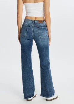 The Sting Flared jeans met pintuck<DAMES Jeans