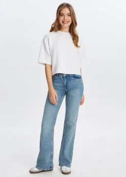 The Sting Flared jeans met printdetail<DAMES Jeans