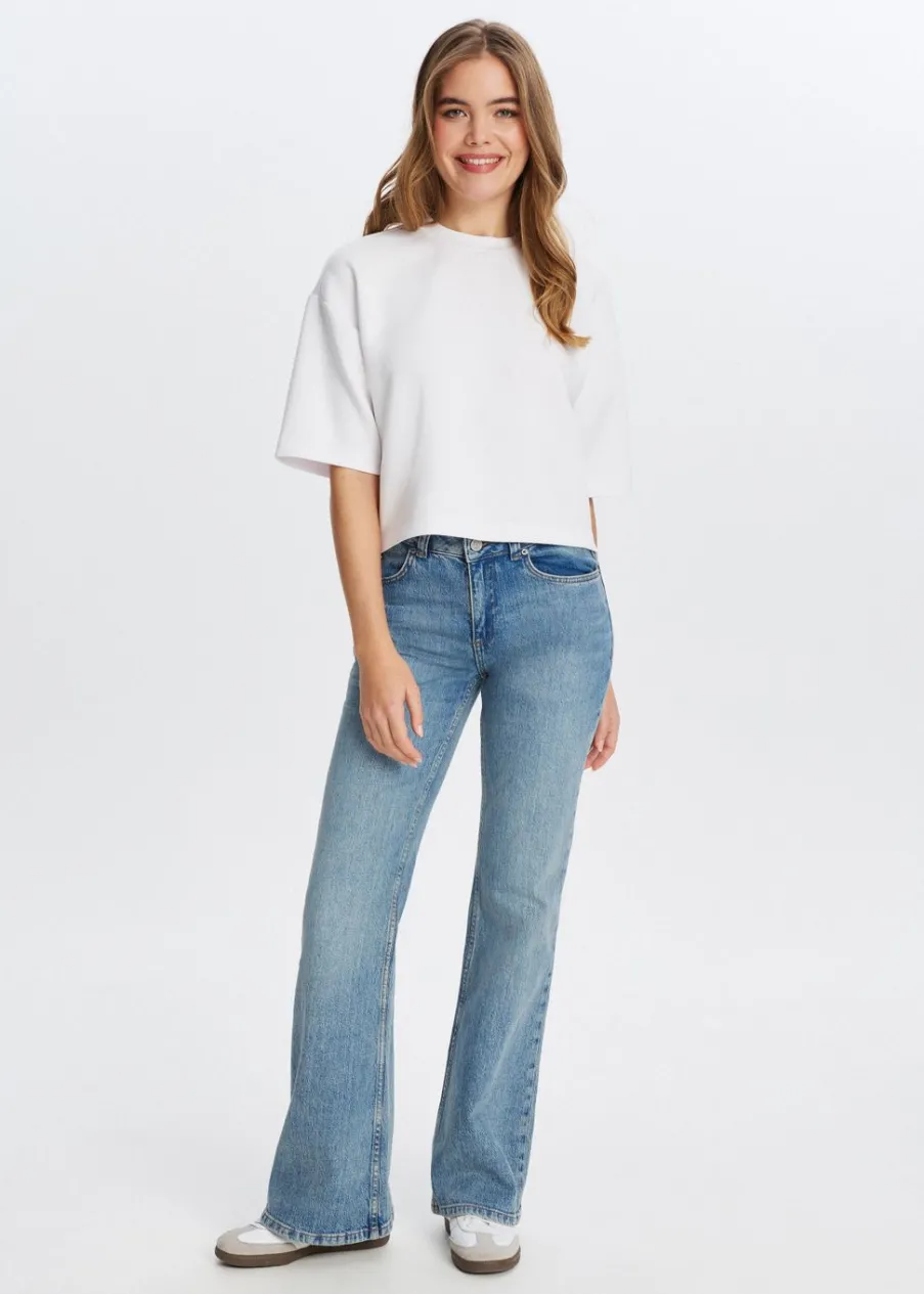 The Sting Flared jeans met printdetail<DAMES Jeans