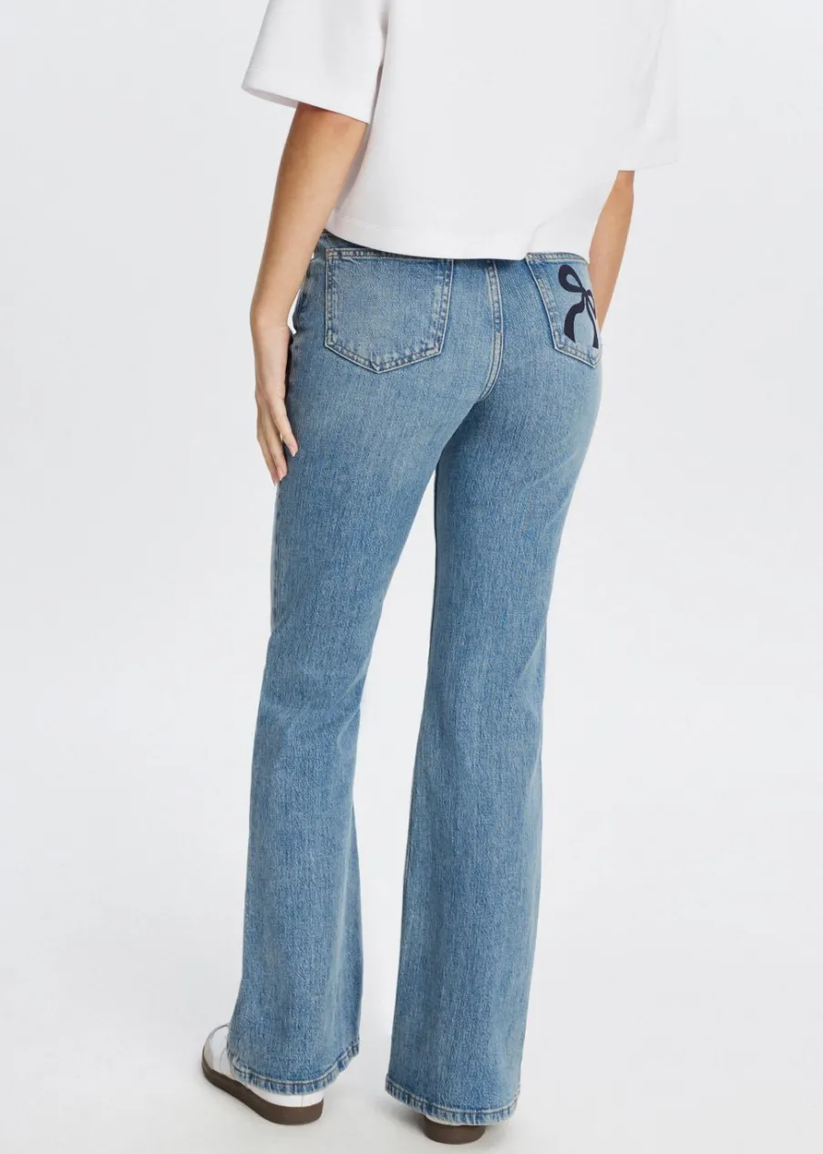 The Sting Flared jeans met printdetail<DAMES Jeans