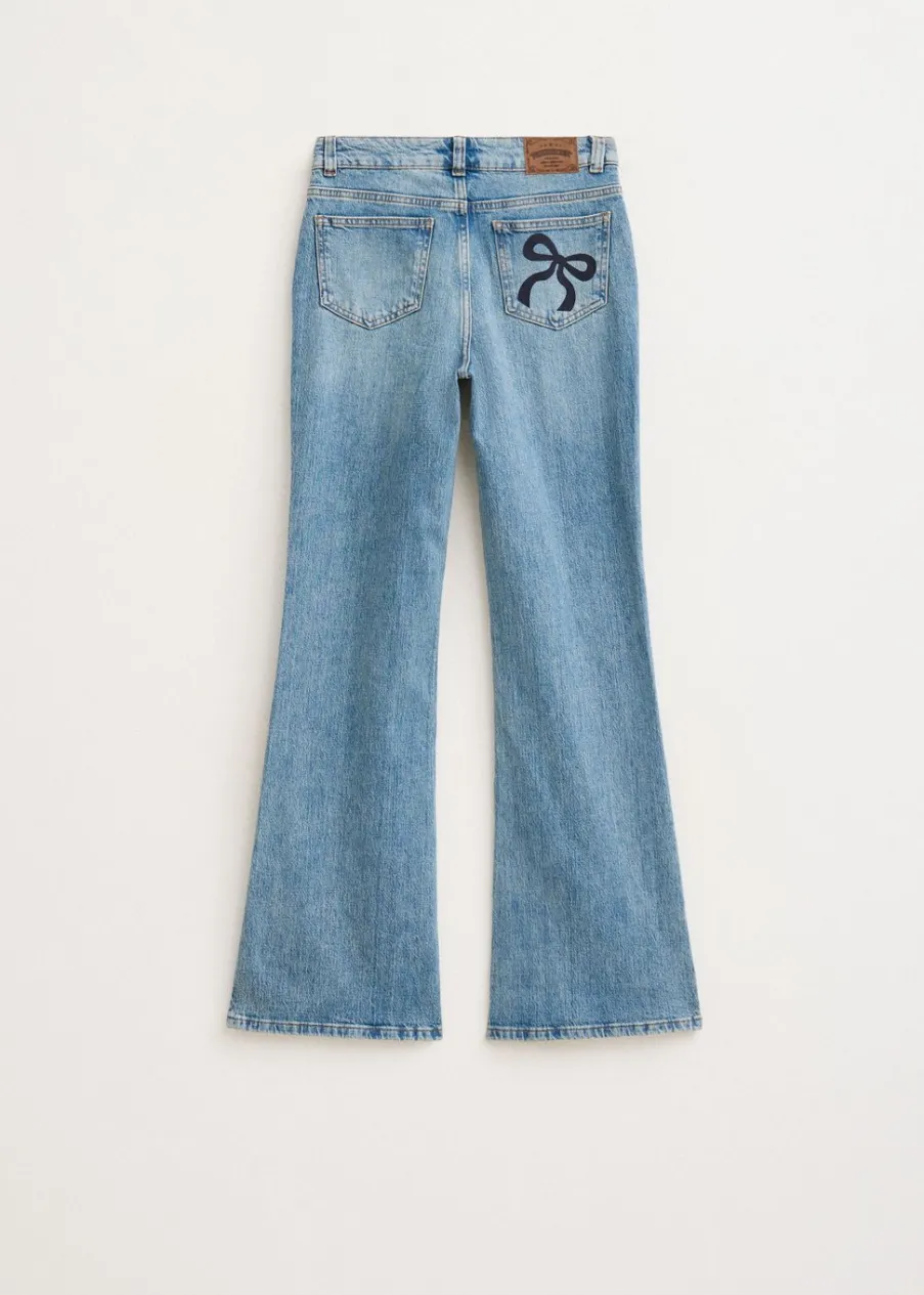 The Sting Flared jeans met printdetail<DAMES Jeans