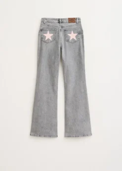 The Sting Flared jeans met printdetail<DAMES Jeans