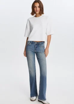 The Sting Flared jeans met printdetail<DAMES Jeans