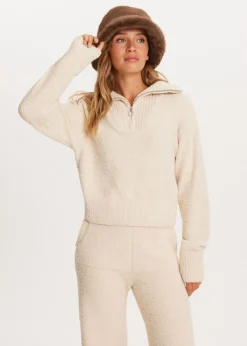 The Sting Fluffy half zip trui<DAMES Truien En Vesten