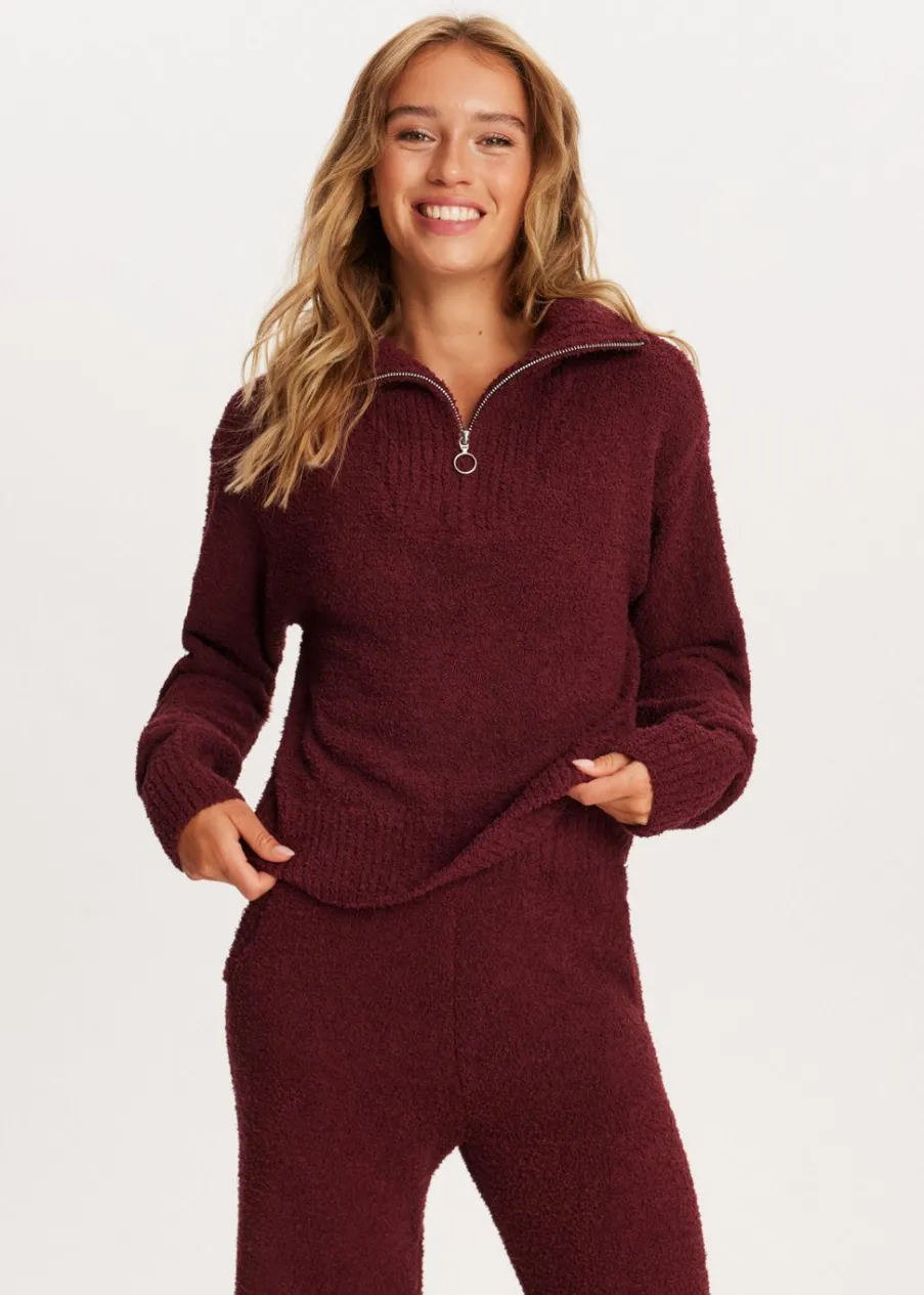 The Sting Fluffy half zip trui<DAMES Truien En Vesten