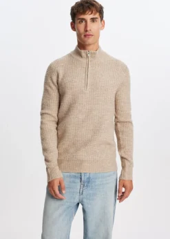 The Sting Gebreide half zip trui<Heren Truien En Vesten