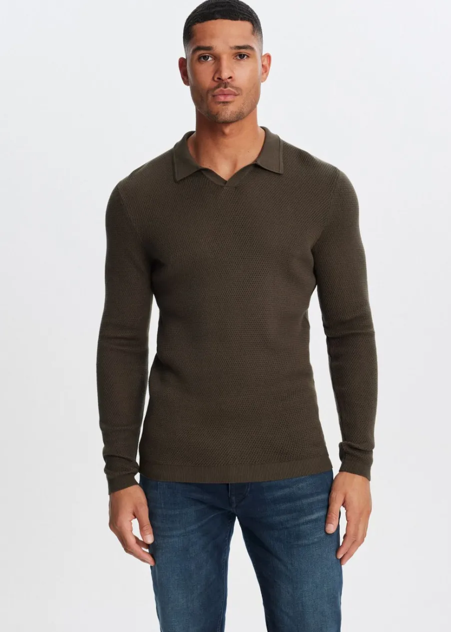 The Sting Gebreide johnny polo<Heren Polo's|Truien En Vesten