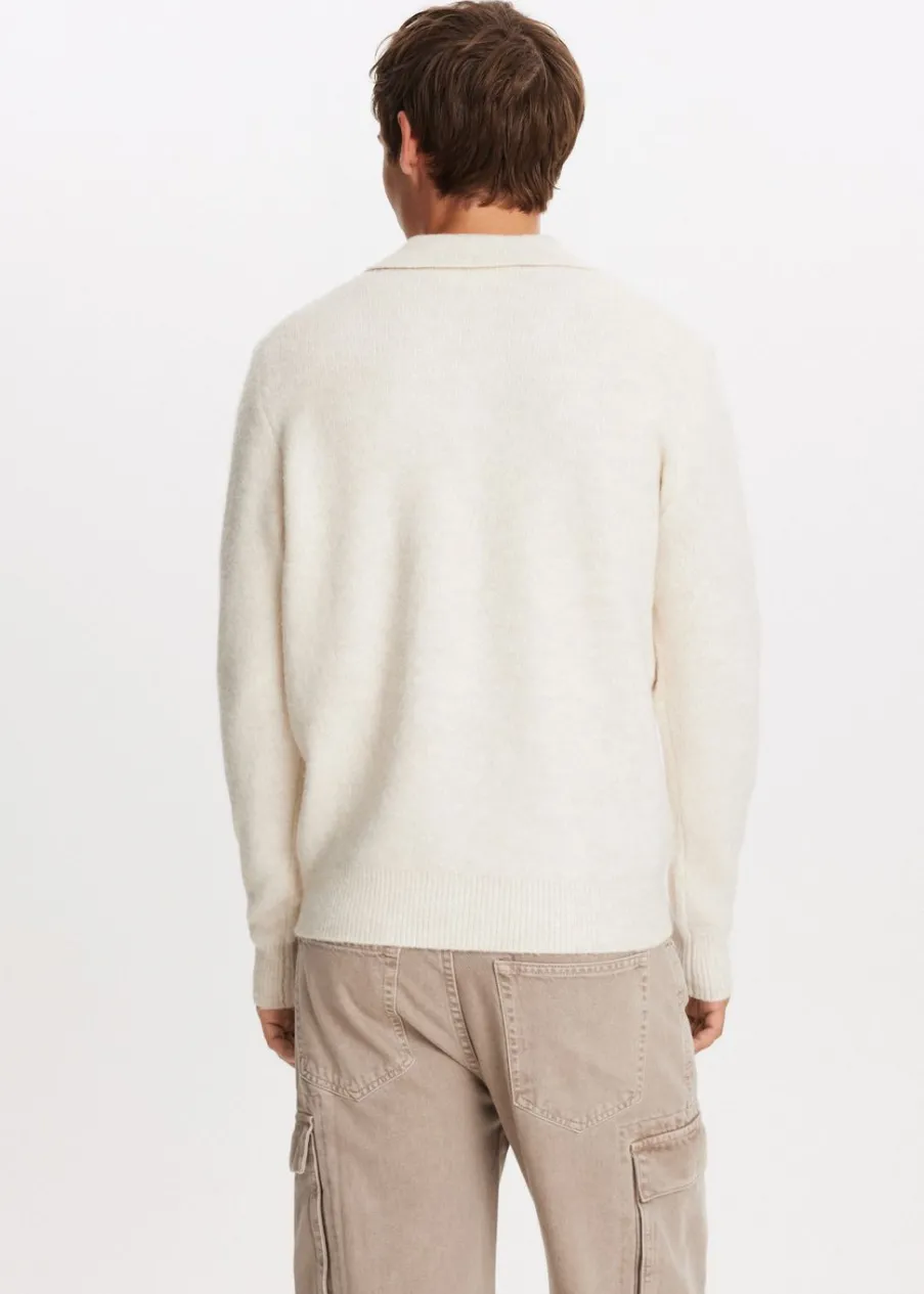 The Sting Gebreide johnny trui<Heren Polo's|Truien En Vesten