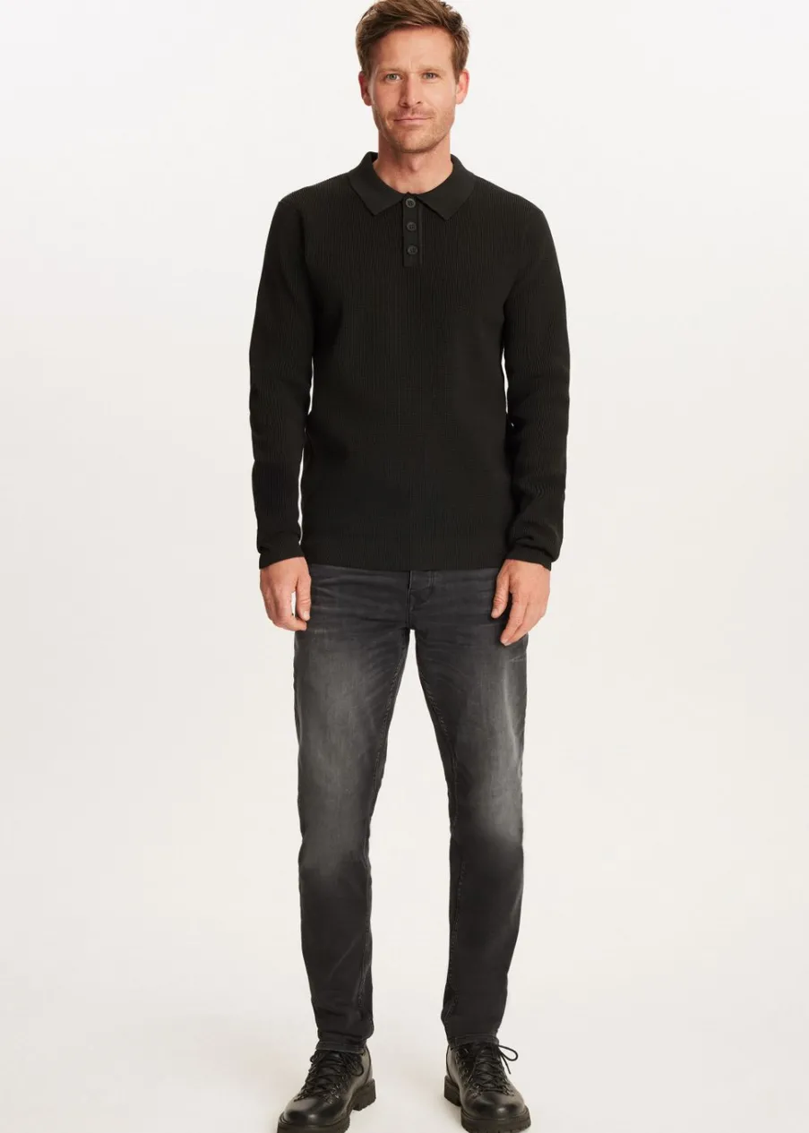 The Sting Gebreide polo<Heren Polo's|Truien En Vesten