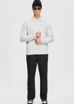 The Sting Gebreide polo met merk<Heren Polo's|Truien En Vesten