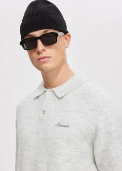 The Sting Gebreide polo met merk<Heren Polo's|Truien En Vesten