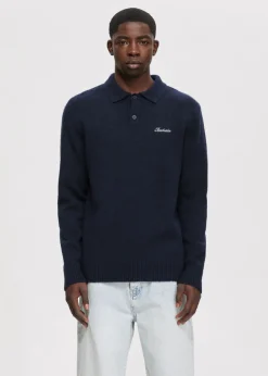 The Sting Gebreide polo met merk<Heren Polo's|Truien En Vesten