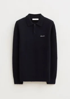 The Sting Gebreide polo met merk<Heren Polo's|Truien En Vesten