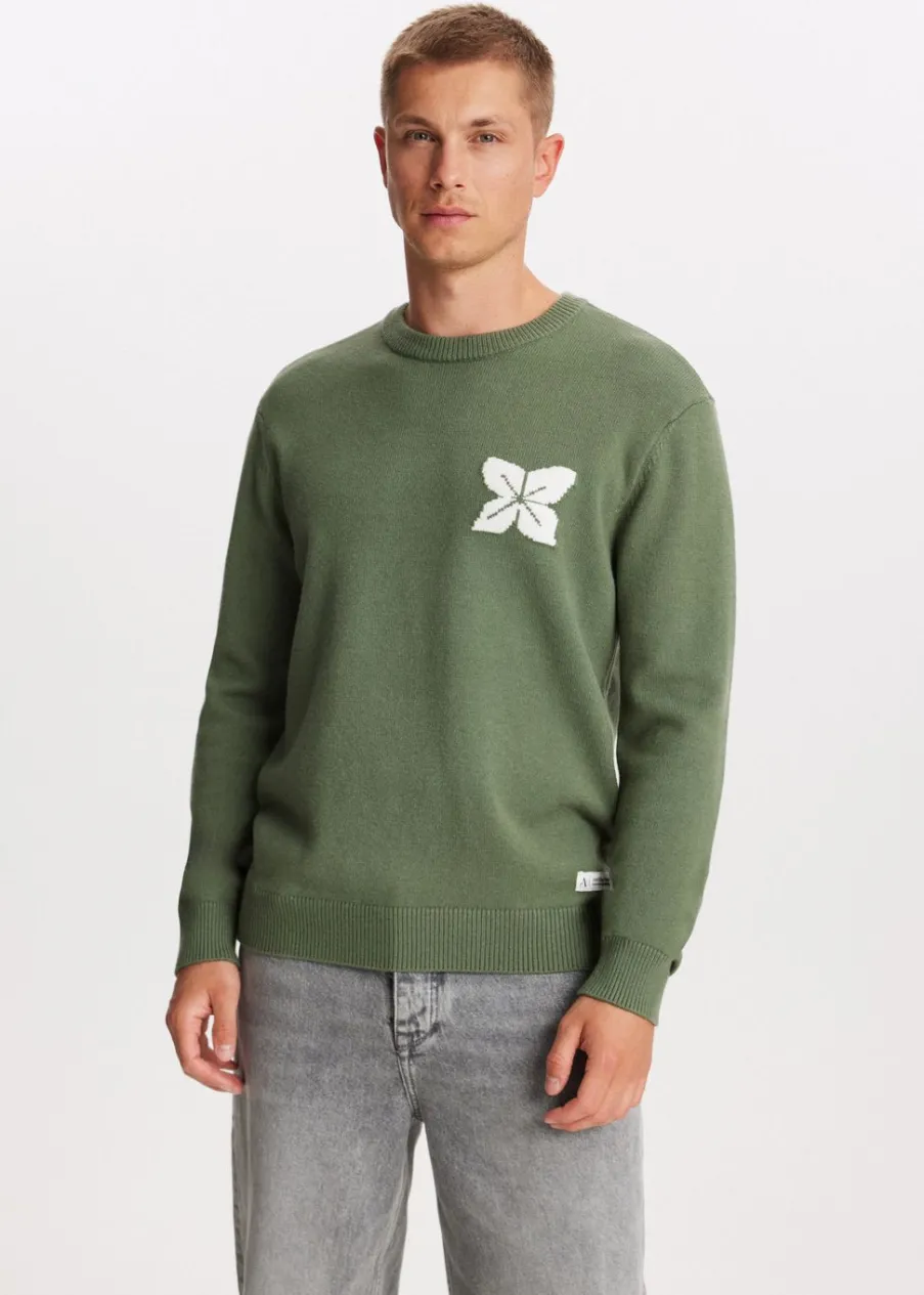 The Sting Gebreide trui met bloem<Heren Truien En Vesten