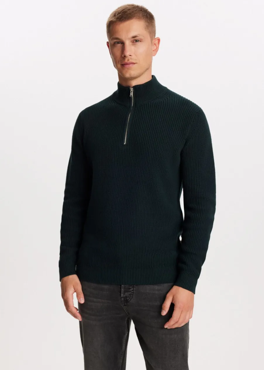The Sting Gebreide trui met half zip<Heren Truien En Vesten