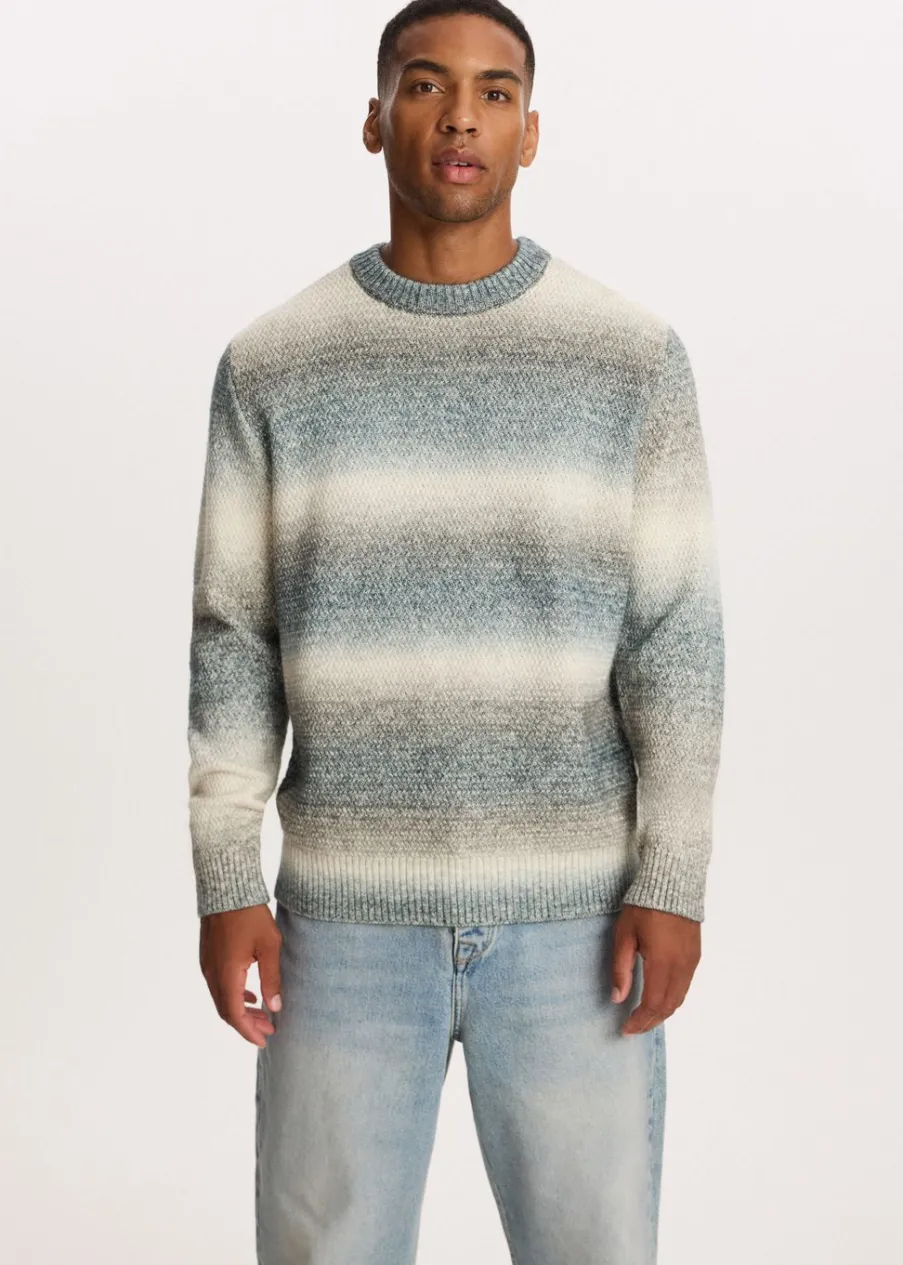 The Sting Gebreide trui met kleurverloop<Heren Truien En Vesten