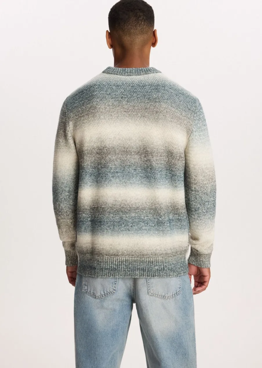 The Sting Gebreide trui met kleurverloop<Heren Truien En Vesten