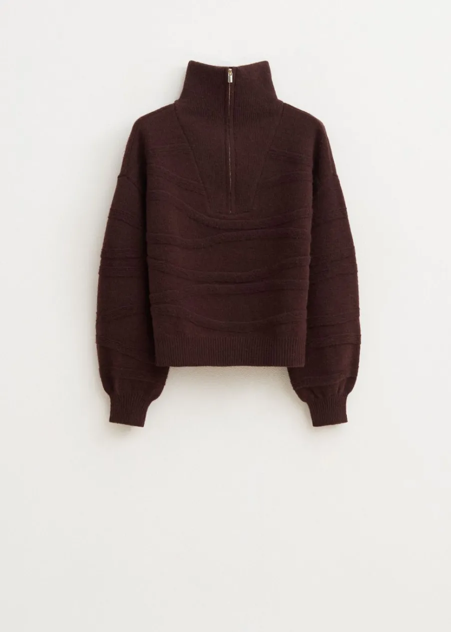 The Sting Gebreide trui met rits<DAMES Truien En Vesten