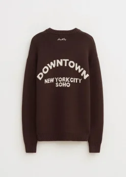 The Sting Gebreide trui met tekst design<DAMES Truien En Vesten