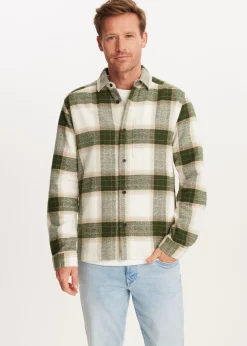 The Sting Geruit overshirt met structuur<Heren Overshirts