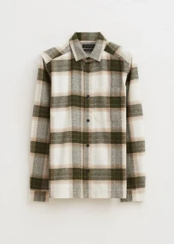 The Sting Geruit overshirt met structuur<Heren Overshirts