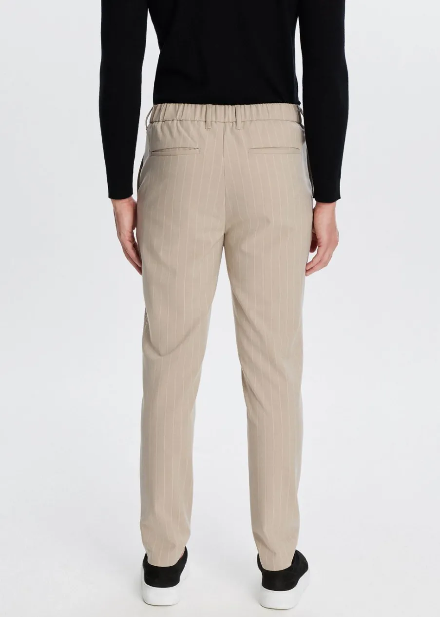 The Sting Gestreepte resort pantalon<Heren Broeken