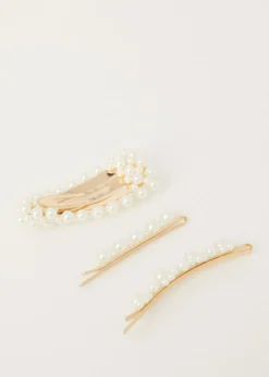 The Sting Haarclip set met parels<DAMES Haaraccessoires