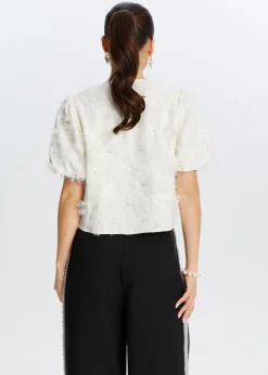 The Sting Hairy glitter top<DAMES Tops