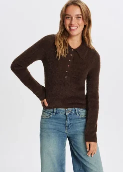 The Sting Hairy polo<DAMES Truien En Vesten