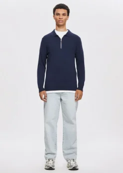 The Sting Half zip gebreide polo<Heren Polo's|Truien En Vesten