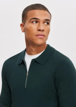 The Sting Half zip gebreide polo<Heren Truien En Vesten|Polo's