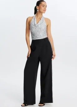 The Sting Halter top met pailletten<DAMES Tops